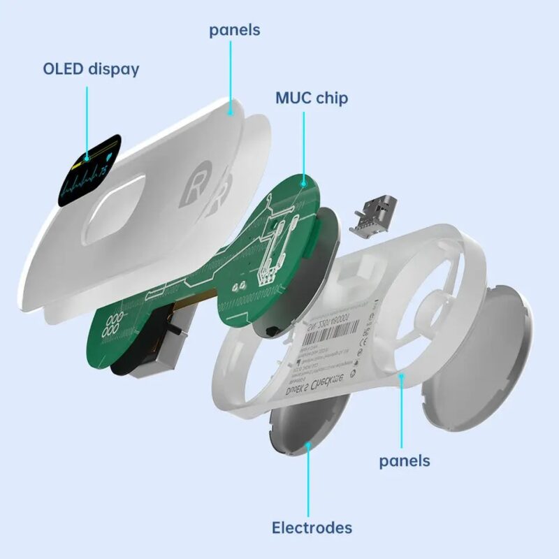 Pocket ECG Monitoring Device with OLED Screen Bluetooth - Image 5