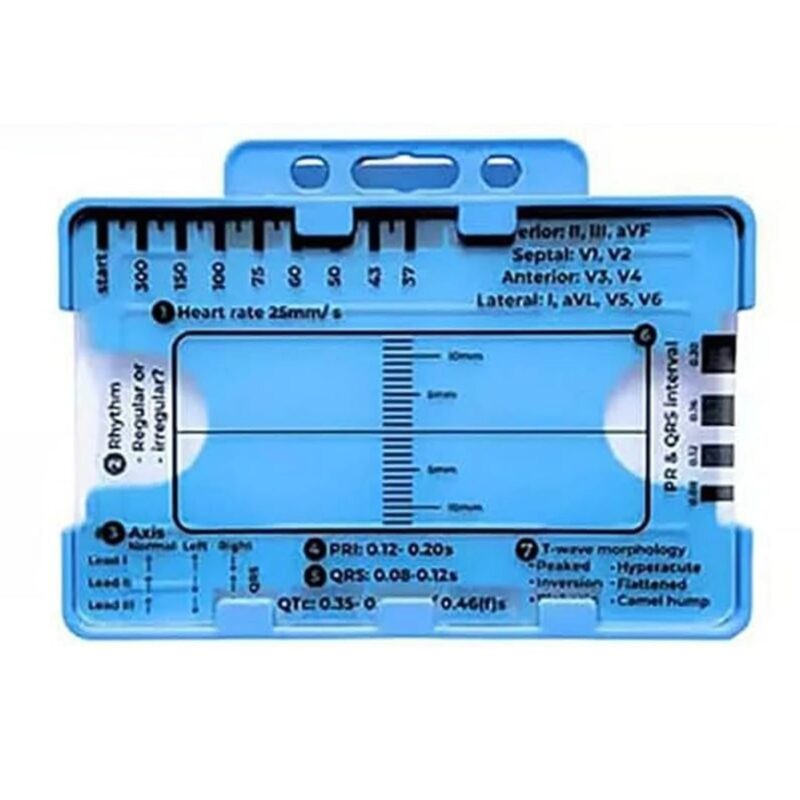 ECG/EKG 7 Step Ruler Card Portable ECG-Interpretation - Image 8
